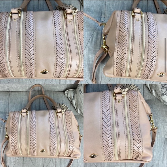 SOLD Brahmin Delaney Satchel Khaki Knoxville - Picture 6 of 16